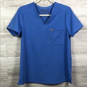 Figs Scrubs Technical Ciel Blue Small Top Catarina